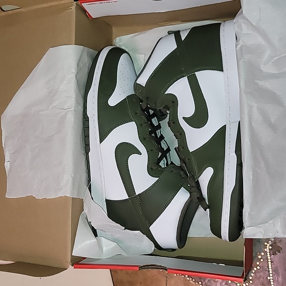 Nike Dunk Hi Retro. Cargo Khaki (army Green). Brand new never worn.  Men's 14 - Picture 2 of 16